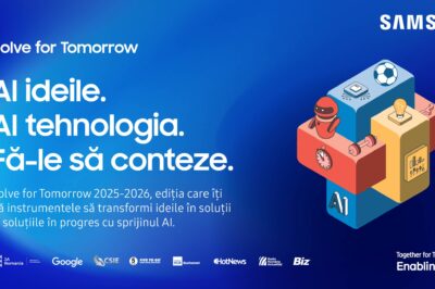 Samsung lansează a cincea ediție a competiției naționale Solve for Tomorrow, unde ideile tinerilor transformă tehnologia în soluții pentru comunitate