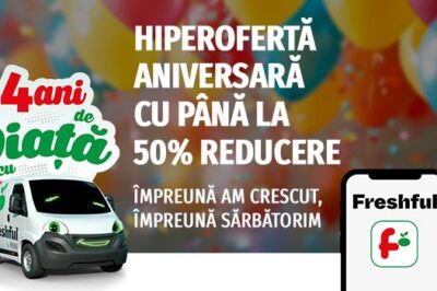 Freshful by eMAG sărbătorește 4 ani de creștere: hipermarketul online este ales de sute de mii de români