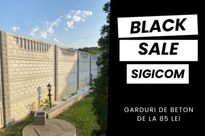 Promoție de Black Friday la Sigicom:  Garduri și pavaje de beton la prețuri reduse