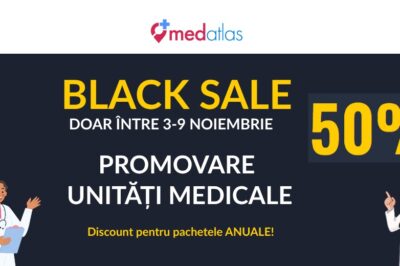 Oportunitate pentru unitățile medicale: Promovare la jumătate de preț în această săptămână pe MedAtlas.ro